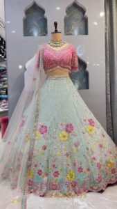 Partywear Floral Lehenga